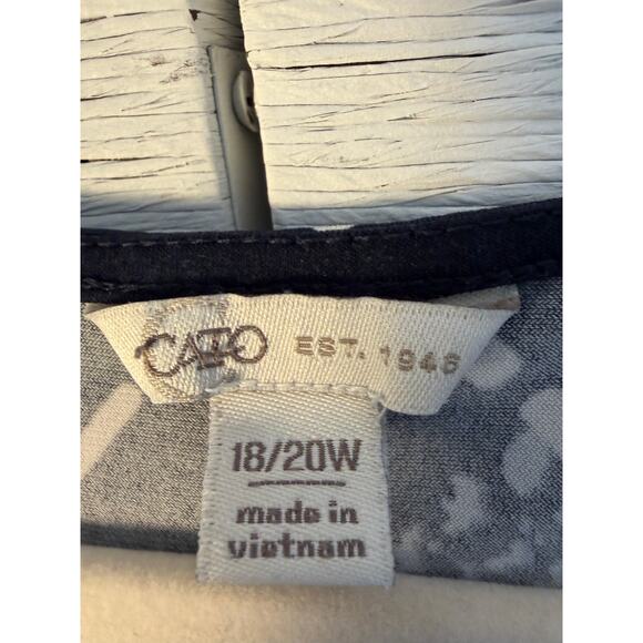 Cato est 1946 womens dress rap style plaid V-neck side tie Bohemian plus size  - Picture 4 of 11